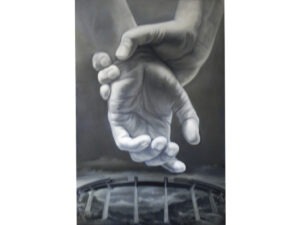 Luis Ambriz – Yo viendo como llueve – Acrílico sobre canvas – Ref. G1023