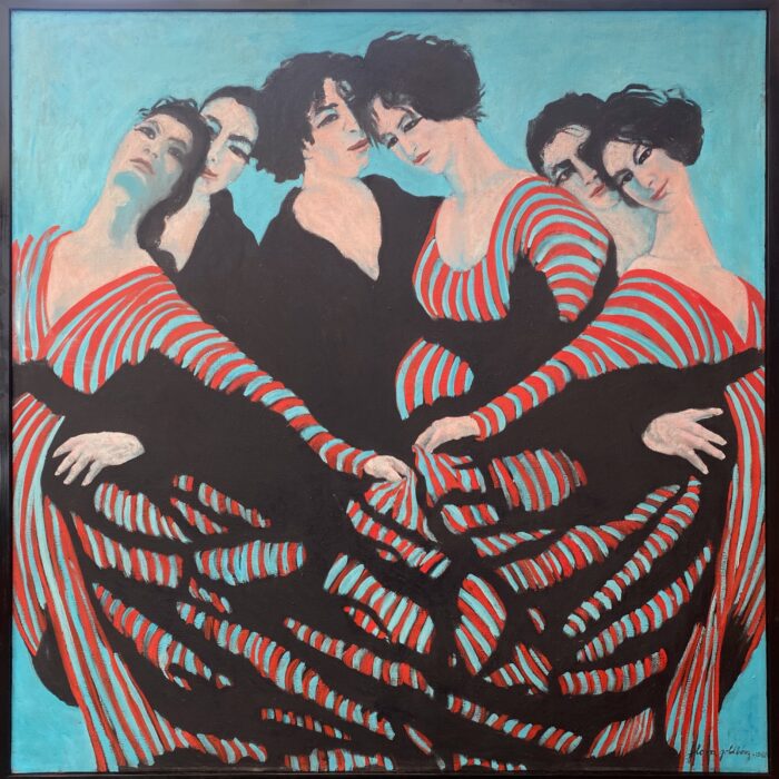 Flora Goldberg – Movimiento continuo – Óleo sobre tela de lino