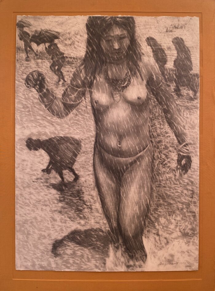 Flora Goldberg – Las flores del mal – Grafito sobre papel