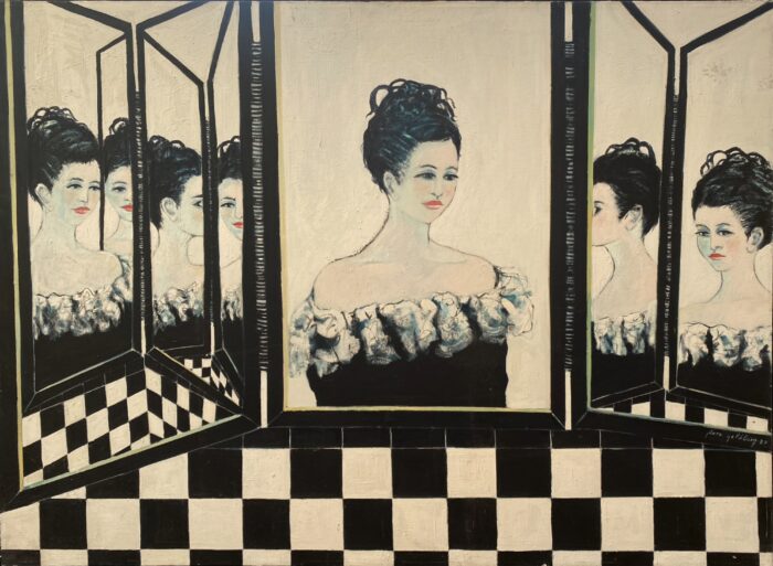 Flora Goldberg – Reflejos múltiples – Óleo sobre tela de lino