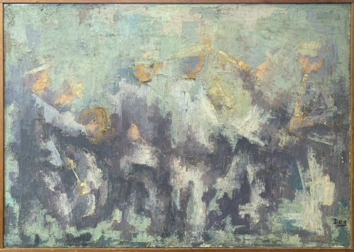 Flora Goldberg – Banda de pueblo – Acrílico sobre tela - Imagen 2