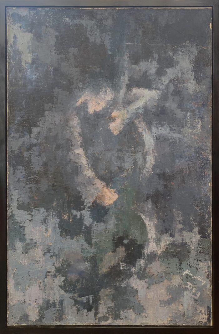 Flora Goldberg – Contrabajo – Óleo sobre tela - Imagen 2