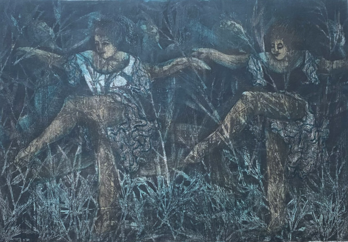 Flora Goldberg – Solsticio de verano – Grabado sobre papel