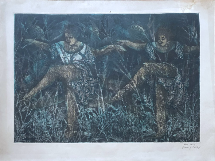 Flora Goldberg – Solsticio de verano – Grabado sobre papel - Imagen 2