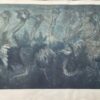 Flora Goldberg – La estampida – Grabado de dos planchas sobre papel - Imagen 2
