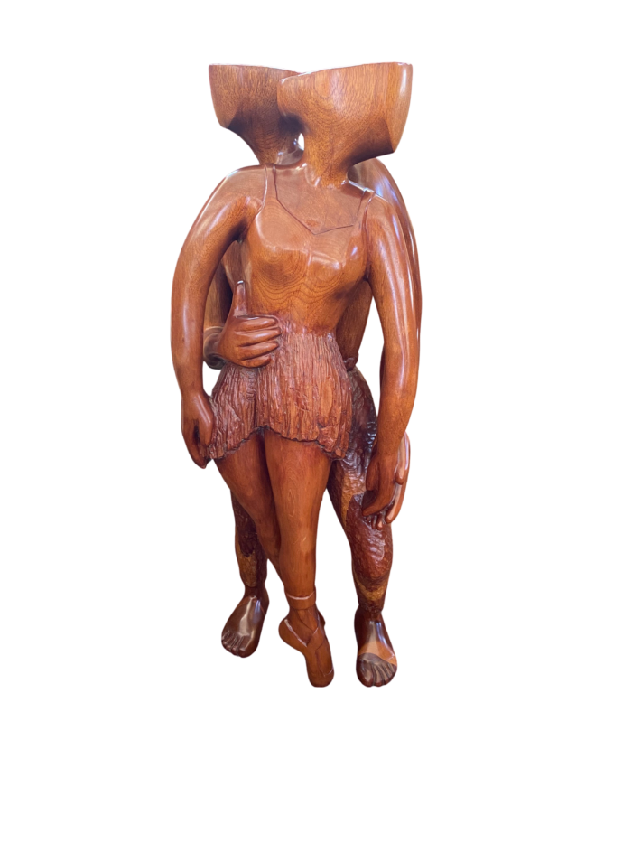 Flora Goldberg – Ballet – Talla de madera de cedro rojo - Imagen 4