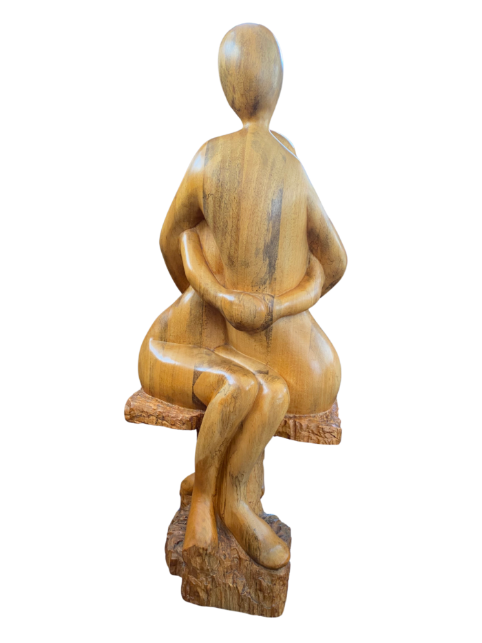 Flora Goldberg – Simbiosis – Talla de madera de ceiba - Imagen 2