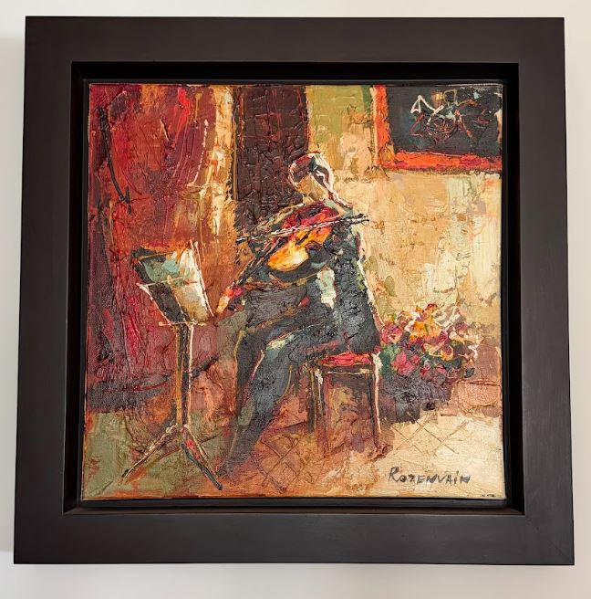 Michael Rosenzvaig – El Cellista – Óleo sobre lienzo