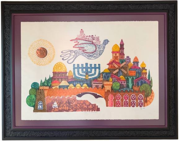 Amram Ebgi – Peace to Jerusalem A/P – Grabado en relieve